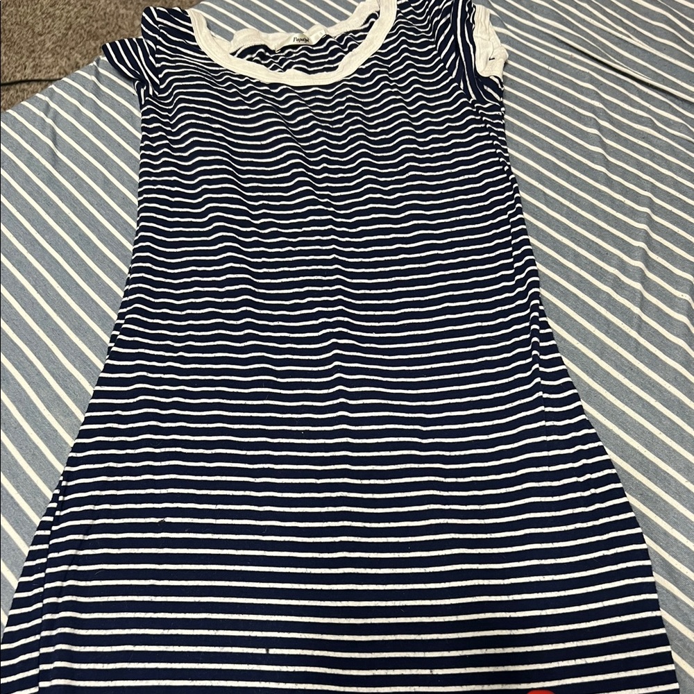 Blue and White Dress
